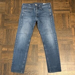 rag & bone Men's Slim Straight Jeans - Medium Blue Wash